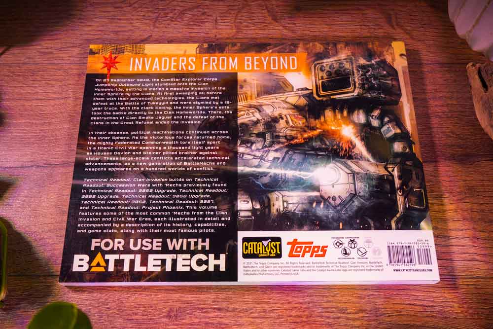 BattleTech: Technical Readout: Clan Invasion (Softcover • Catalyst Game Labs)