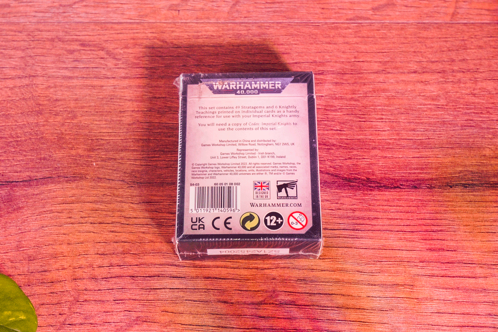 Datacards: Imperial Knights – Warhammer 40,000 (9th Edition • Games Workshop)