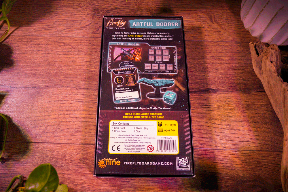 Firefly: The Game – Artful Dodger Game Booster (Gale Force Nine)