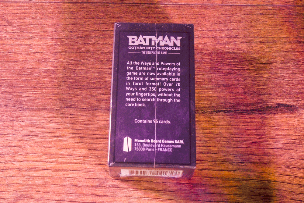 Batman: Gotham City Chronicles – The Roleplaying Game – Deck of Ways (English Edition • Monolith Board Games)