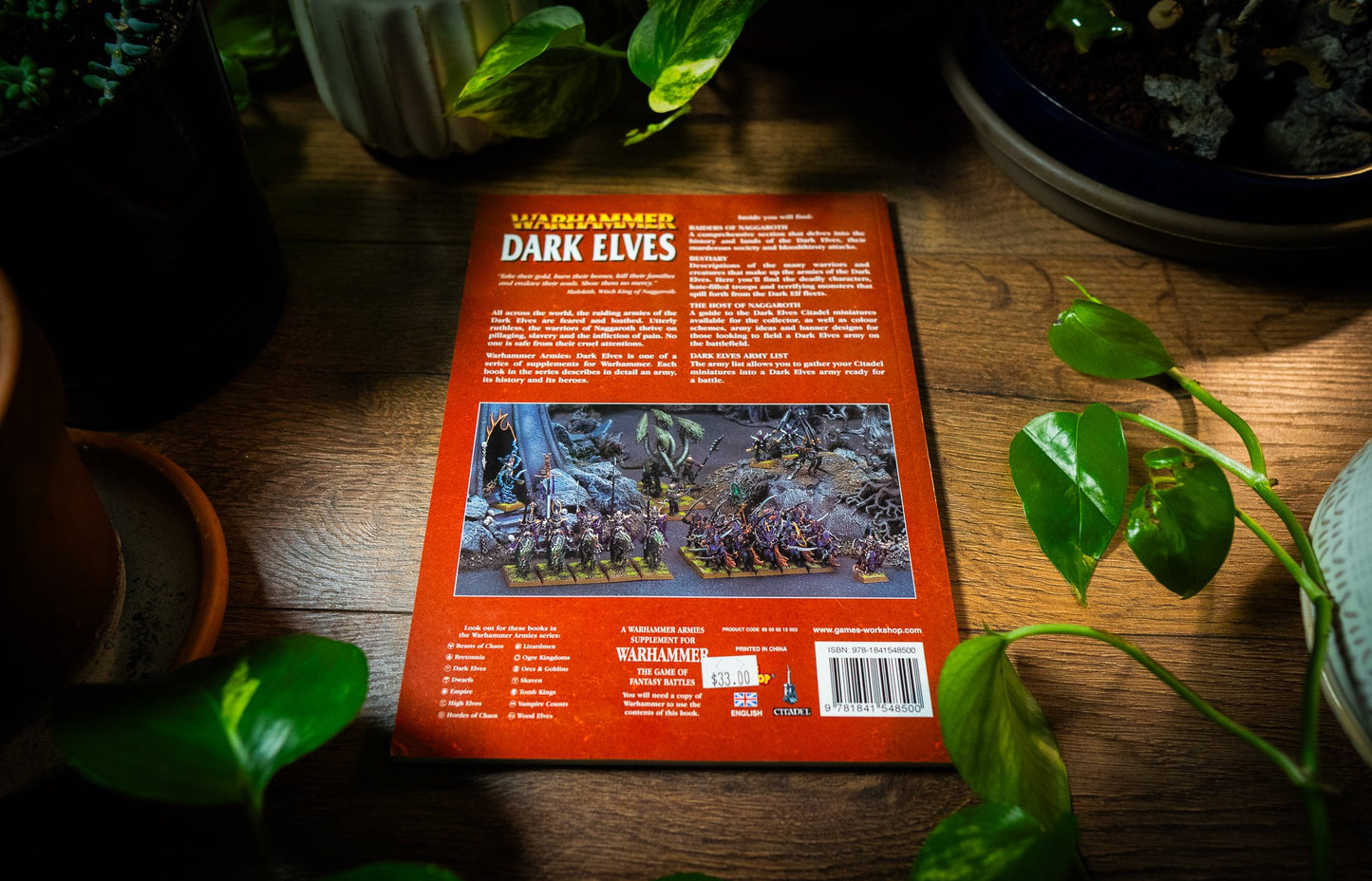 Livre d'armée des elfes noirs, 8e édition, 9781841548500, Warhammer Fantasy Battles