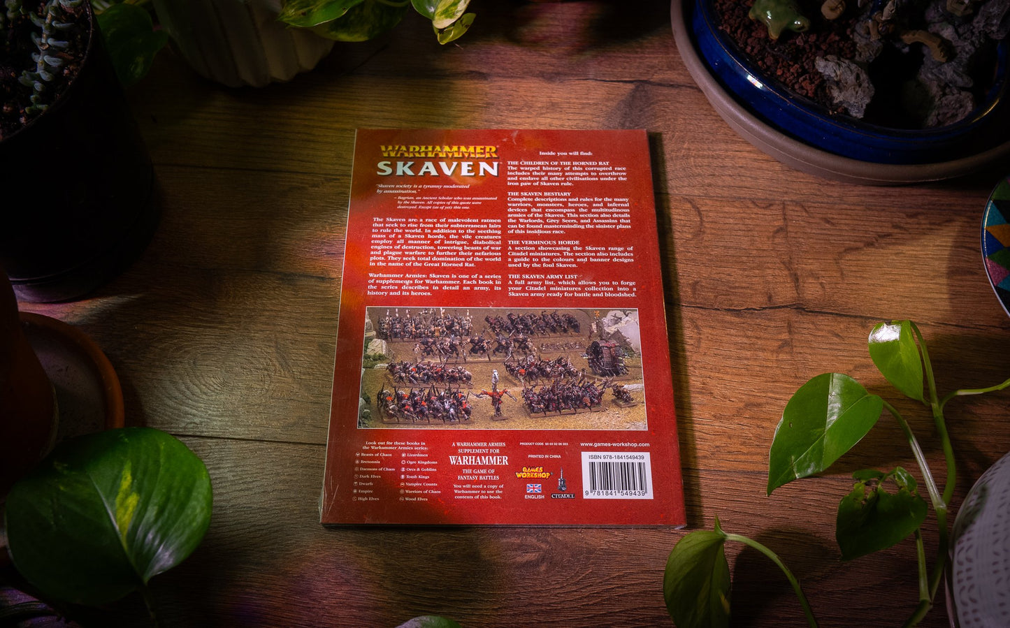Livre d'armée Skaven 8e éd. - Warhammer Fantasy Battles NOUVEAU 9781841549439 🐀 Découverte rare !