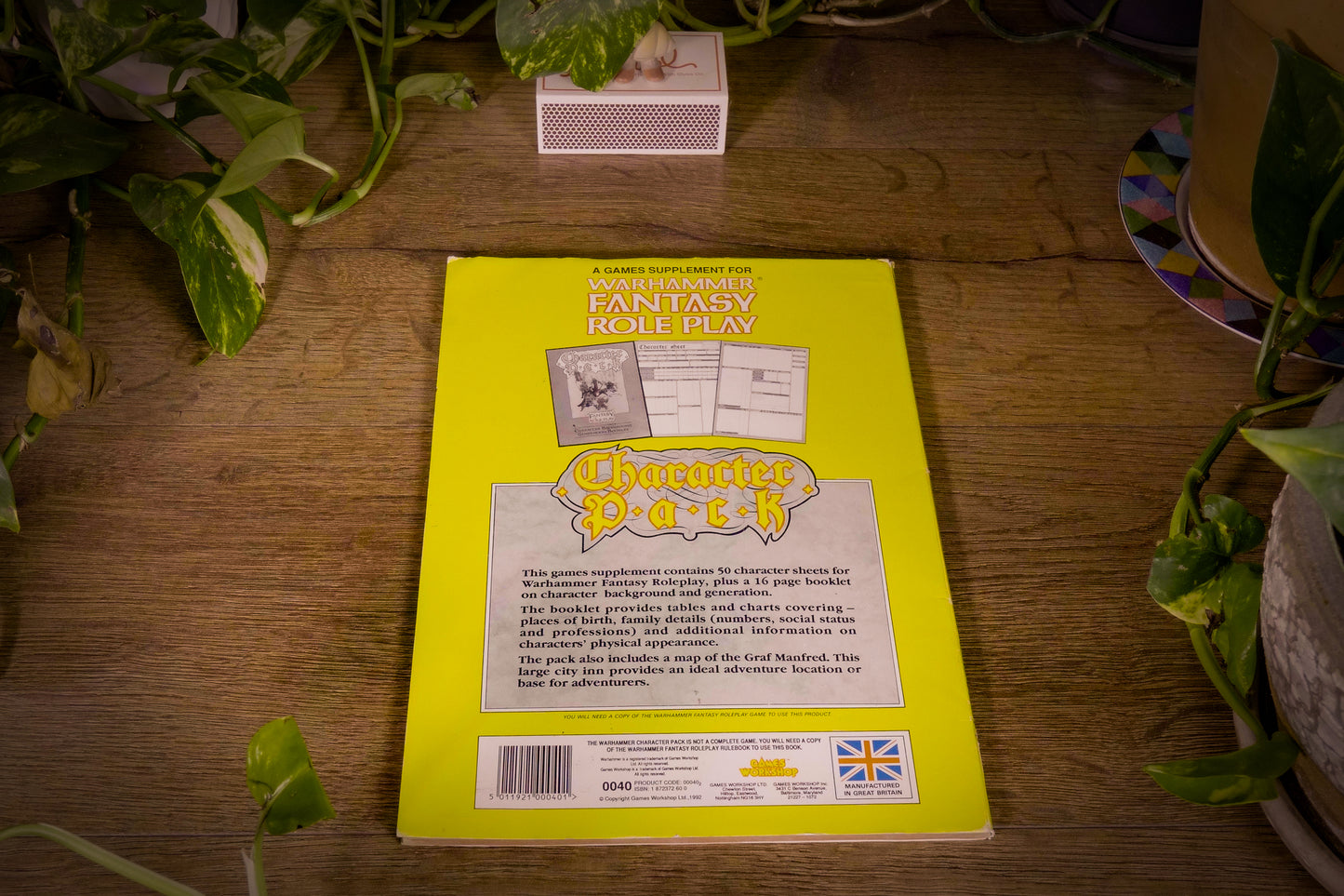 Warhammer Fantasy Roleplay - Character Pack - 1990