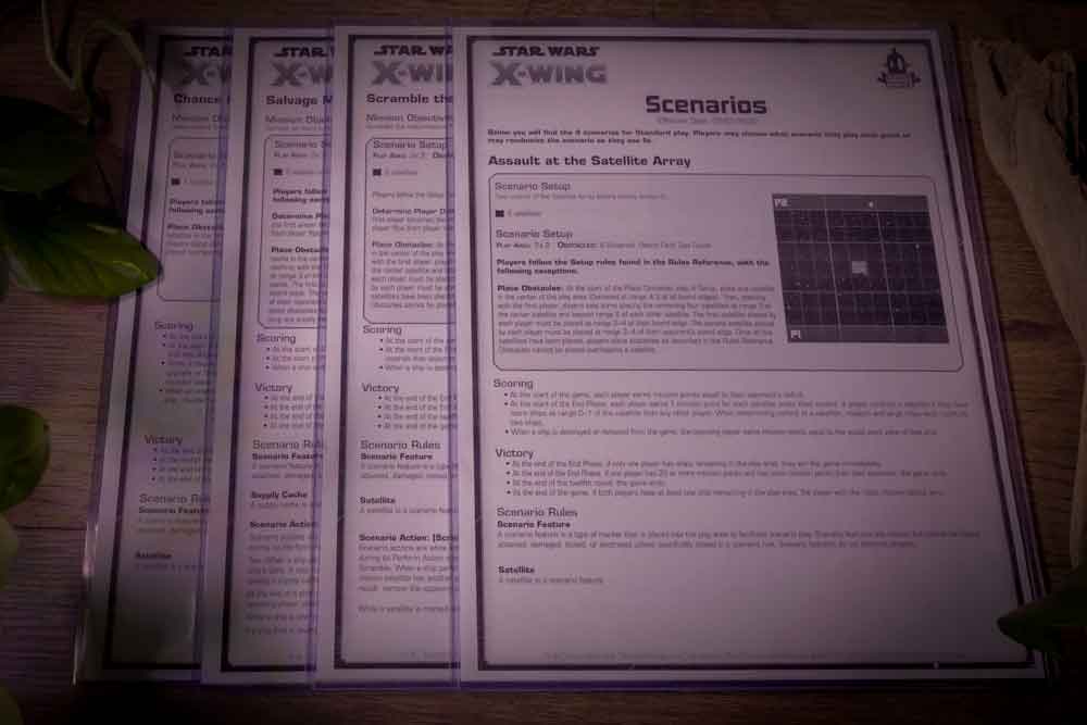 Star Wars: X-Wing – Scenario Set (Miniatures Game • Laminated Sheets, 2022)