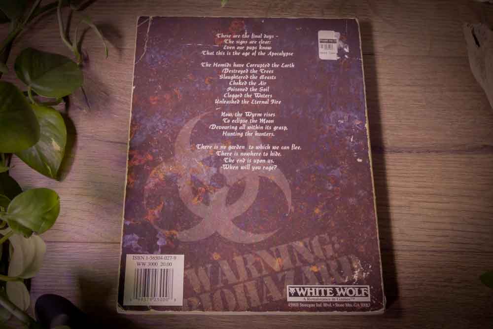 Werewolf: The Apocalypse (WFRP / White Wolf • Softcover, 1992)