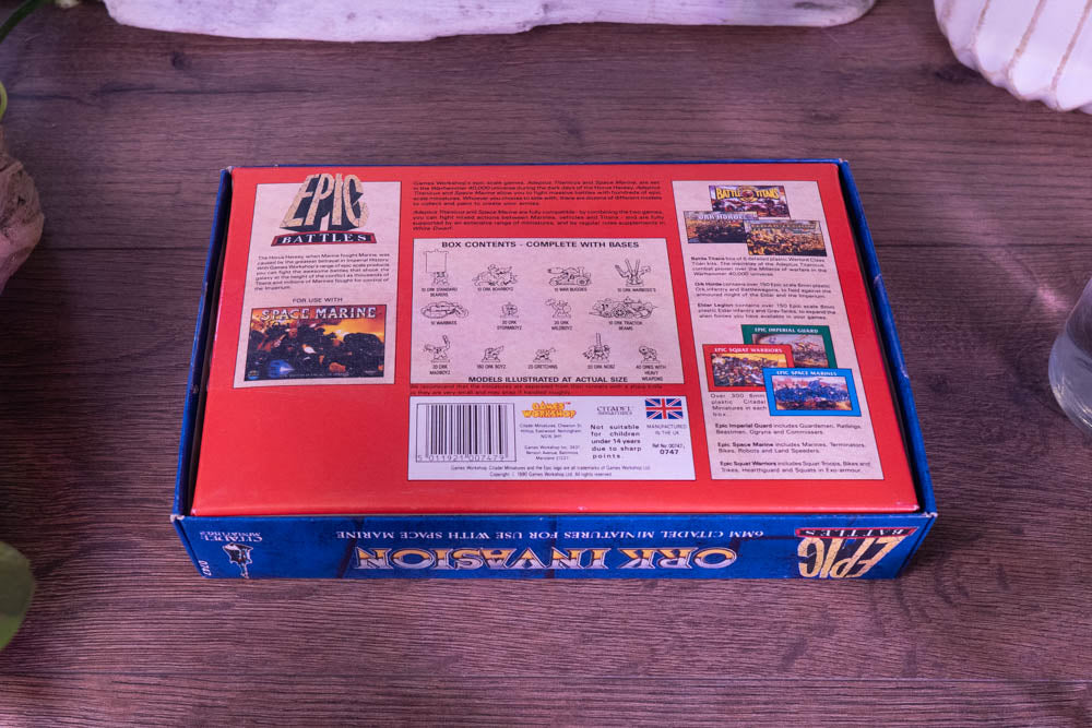 Epic Battles: Ork Invasion - Citadel 6mm Boxed Set for Space Marine (Games Workshop, 1990, OOP)