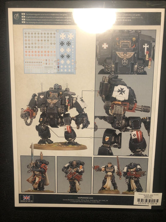Warhammer 40K CODEX SUPPLEMENT: BLACK TEMPLARS Army Box Exclusive Art Cover