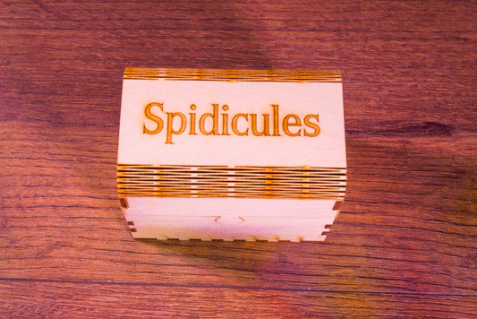 Kingdom Death: Monster – Spidicules Laser-Cut Wood Expansion Box (Claudio Floreani KS • KDM Monster Organizer)