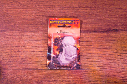 BattleTech: Hex Bases (x4) – Metal Miniature Bases (Iron Wind Metals)