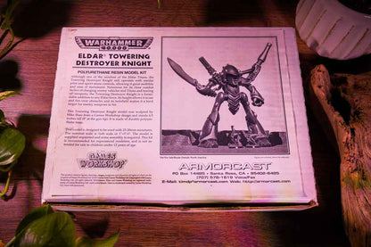 Eldar Towering Destroyer Knight – Warhammer 40,000 (Built, Unpainted Resin Titan • Armorcast)