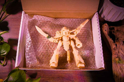 Eldar Towering Destroyer Knight – Warhammer 40,000 (Built, Unpainted Resin Titan • Armorcast)