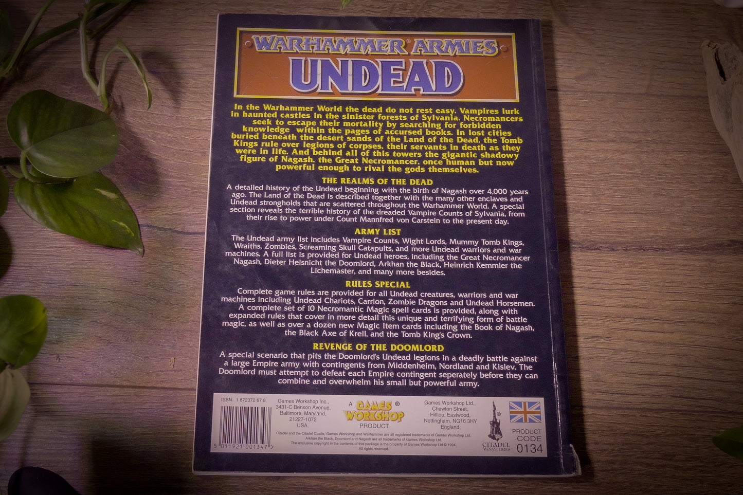 Warhammer Armies - Undead - 4th Edition - 1994