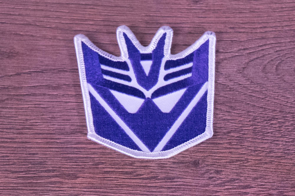 Transformers Decepticon Logo Embroidered Patch (Iron-On / Sew-On)