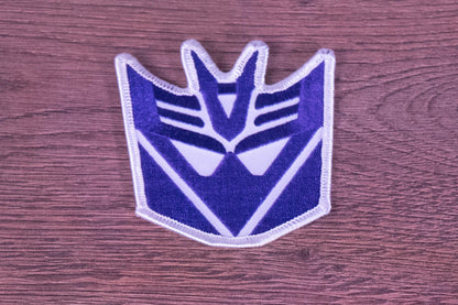 Transformers Decepticon Logo Embroidered Patch (Iron-On / Sew-On)