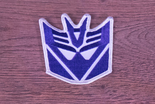 Transformers Decepticon Logo Embroidered Patch (Iron-On / Sew-On)