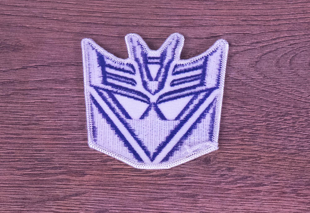 Transformers Decepticon Logo Embroidered Patch (Iron-On / Sew-On)