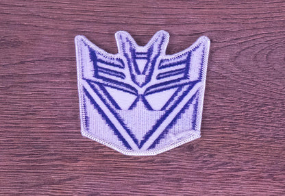 Transformers Decepticon Logo Embroidered Patch (Iron-On / Sew-On)