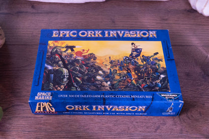 Epic Battles: Ork Invasion - Citadel 6mm Boxed Set for Space Marine (Games Workshop, 1990, OOP)