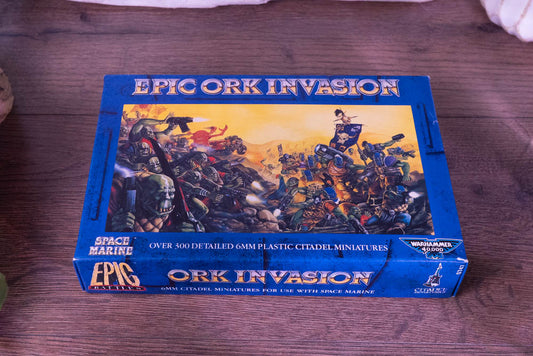 Epic Battles: Ork Invasion - Citadel 6mm Boxed Set for Space Marine (Games Workshop, 1990, OOP)