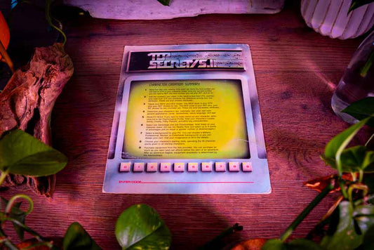 Top Secret / S.I. Player Reference Sheet (TSR 1987 • Vintage RPG Accessory)