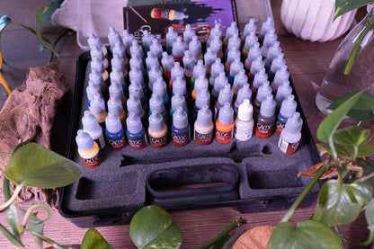 Vallejo Game Color Paint Set - 72 Color Case with Brushes (72.172)